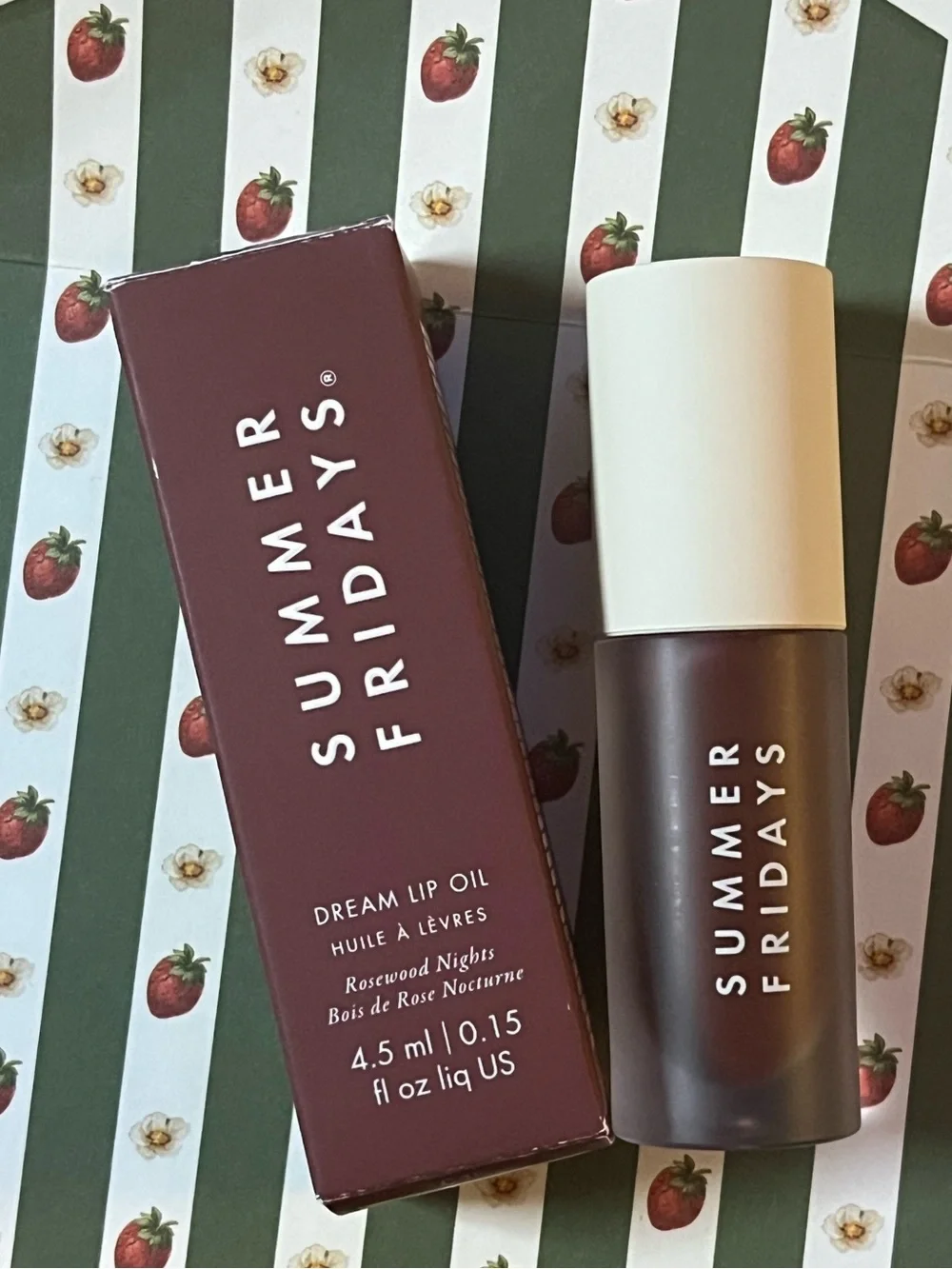 Summer Fridays Dream Lip Oil in Rosewood Nights